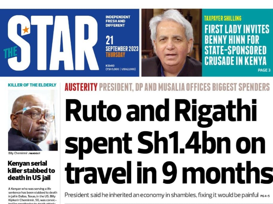 William Ruto Rigathi Gachagua travel budget.jpg